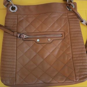 aimee kestenberg quilted brown leather crossbody